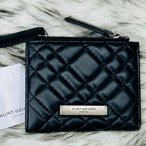Kurt Geiger Black Quilted Wallet
